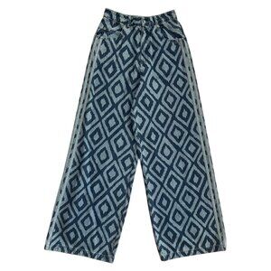 Adidas x Farm Rio Womens Wide Leg Track Pants Jeans‎ 25 Baggy Loose Streetwear